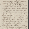 [Peabody, Elizabeth Palmer, sister], ALS (incomplete) to. [1860?].