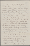[Peabody, Elizabeth Palmer, sister], ALS (incomplete) to. [1860?].