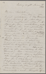 [Peabody, Elizabeth Palmer, sister], ALS (incomplete) to. [1860?].