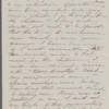 Peabody, Elizabeth [Palmer, sister], ALS to. [1861?].