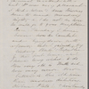 Peabody, Elizabeth [Palmer, sister], ALS to. [1861?].
