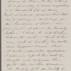 [Peabody,] Elizabeth [Palmer, sister], ALS to. [1861?].