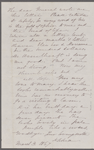 Peabody, Elizabeth [Palmer, sister], ALS to. [Nov?] 28, 1862.