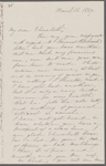 Peabody, Elizabeth [Palmer, sister], ALS to. [Nov?] 28, 1862.