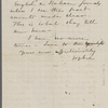 [Peabody,] Elizabeth [Palmer, sister], ALS to. May 25, [1864].