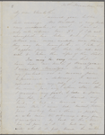 [Peabody, Elizabeth Palmer, sister], ALS to. [Mar. 1866].