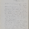 [Peabody,] Elizabeth [Palmer, sister], AL (incomplete) to. Jan. 20, 1867.