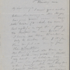 [Peabody,] Elizabeth [Palmer, sister], AL (incomplete) to. Jan. 20, 1867.
