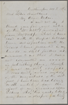 Hitchcock, E. A., ALS to SAPH. Dec. 8, 1862.