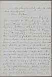 Hitchcock, E. A., ALS to SAPH. Aug. 31, 1863.