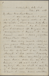 Hitchcock, E. A., ALS to SAPH. Feb. 18, 1866.