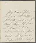 [Shaw], Sarah B., ALS to SAPH. [1846].
