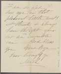 [Shaw], Sarah B., ALS to SAPH. [1846].