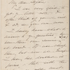 [Shaw], Sarah B., ALS to SAPH. Mar. 1, [1867?].