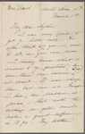 [Shaw], Sarah B., ALS to SAPH. Mar. 1, [1867?].