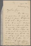 Tyler, W. C., ALS to SAPH[?]. Aug. 1832.