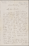 Mann, Mary [Tyler Peabody], ALS to Sarah [Clarke?]. Mar. 21, 1871. 