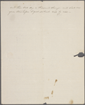 [Mann,] Mary [Tyler Peabody], ALS to SAPH. At end ALS from E[lizabeth Palmer Peabody]. [Aug? 1833?].