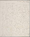 Mann, Mary [Tyler Peabody], ALS to SAPH. Jul. 24, 1844.