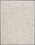 Mann, Mary [Tyler Peabody], ALS to SAPH. [Oct./Nov. 1844].