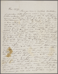 Mann, Mary [Tyler Peabody], AL to SAPH. [Apr., before 6, 1845].