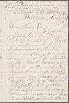 Allen, N. G., ALS to [Mary Tyler Peabody] Mann. Mar. 22, 1871. 