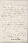 Allen, N. G., ALS to [Mary Tyler Peabody] Mann. Mar. 22, 1871. 