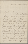 Hilliard, Catharine, ALS to Mary Tyler Peabody Mann. Mar. 12, 1871.