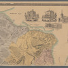 Map of Staten Island o Richmond County. 16 views of buildings on border. Also view of Elliottville the property of Dr. S. M. Elliott