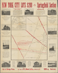 Map of Springfield Section. Property of H. C. Bennett & Co. Inset map of greater New York.