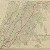 Map of the Bronx showing present and proposed transit system.