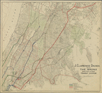 Map of the Bronx showing present and proposed transit system.