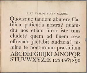 A specimen of printing types