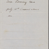 Hawthorne, Una, ALS to [Elizabeth Palmer Peabody], grandmother. Jul. 19, 1852.