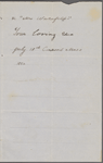 Hawthorne, Una, ALS to [Elizabeth Palmer Peabody], grandmother. Jul. 19, 1852.