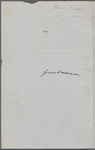 Hawthorne, Una, ALS to [Elizabeth Palmer Peabody], grandmother. Jul. 19, 1852.