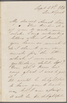 Hawthorne, Una, ALS to Elizabeth [Palmer Peabody], aunt. Sep. 23, 1856. 