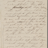 Hawthorne, Una, AL (incomplete?) to Elizabeth [Palmer Peabody], aunt. Oct. 24, 1856. 