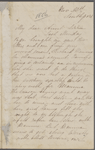 Hawthorne, Una, ALS to Elizabeth [Palmer Peabody], aunt. Nov. 30, 1856. 