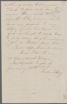 Hawthorne, Una, ALS to Elizabeth [Palmer Peabody], aunt. Jan. 14, 1857. 