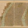 Map of the borough of Manhattan, New York City.