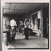 Willem De Kooning in his studio