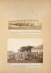 Group of exile women and children at forwarding prison, Tiumen-1885.;  A group of Siberian convicts on their way to the mines-1885. (common criminals).