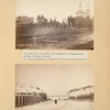 Old house (on the left) and church once occupied by "Decembrist" exiles. Irkutsk 1885; Front of Alexandrofski central prison- Eastern Siberia (near Irkutsk) 1885. (K).