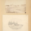 Old Earth works. Containing Prison and Barracks; Types of houses in which exiles live in province of Yakutsk, eastern Siberia. Drawn and given tome by Vladimir Korolenko.  George Kennan.