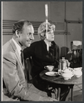 Harry Towb and Shelley Winters in the stage production Under the Weather