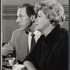 Director Arthur Storch and Shelley Winters during rehearsals for the stage production Under the Weather