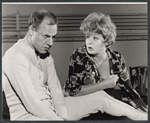 Harry Towb and Shelley Winters in the stage production Under the Weather