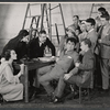 Hale Gabrielson, Whitfield Connor, Kurt Kasznar and unidentified others in the 1955 stage production of Six Characters in Search of an Author
