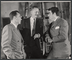Tyrone Guthrie, Kurt Kasznar and unidentified [left] in the 1955 stage production of Six Characters in Search of an Author